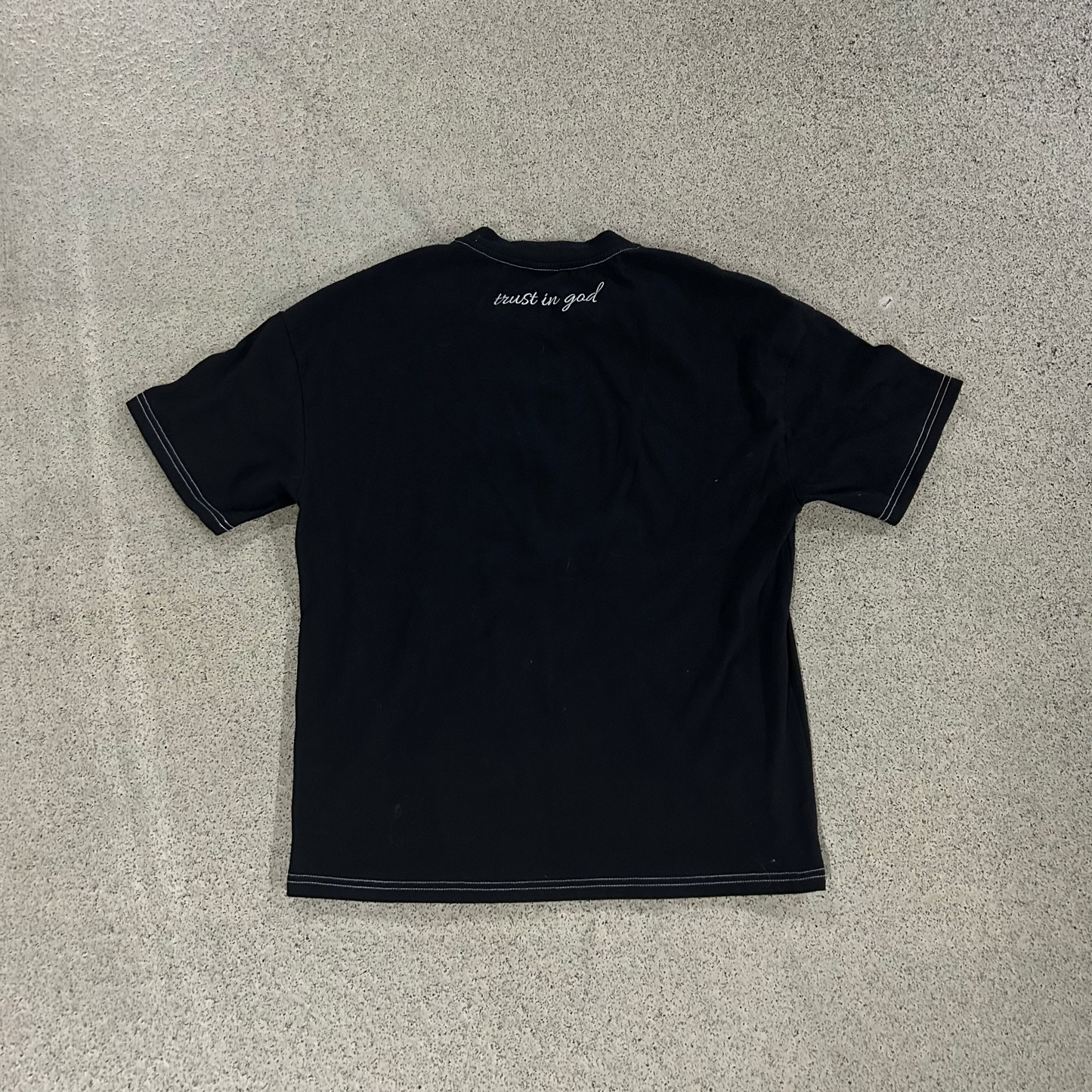 T-Shirt "TRUST IN GOD" - Black/Grey