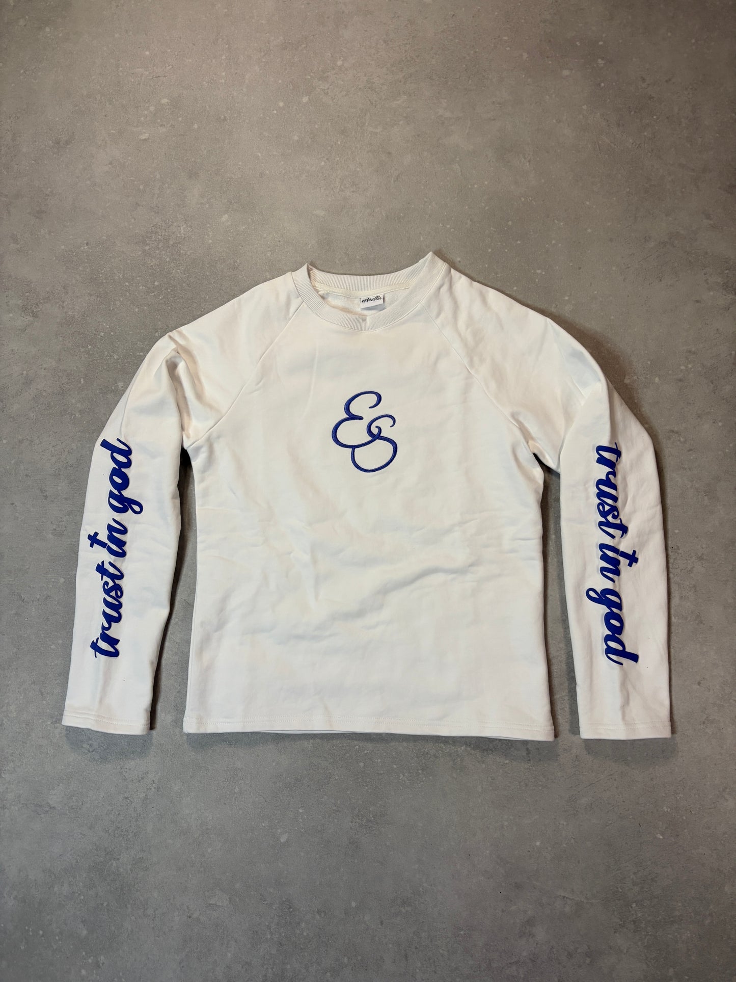 heavyweight longsleeve white/blue