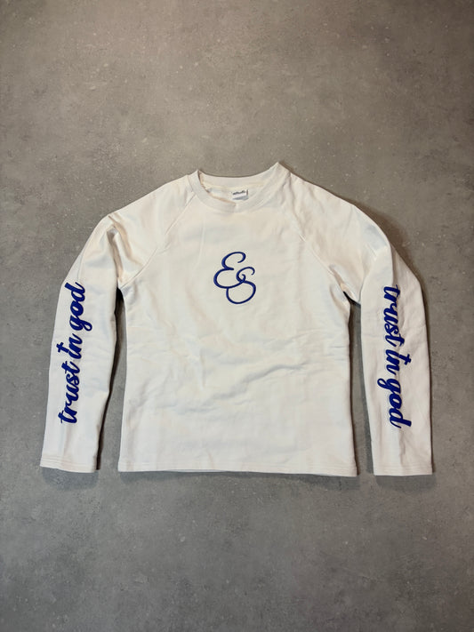 heavyweight longsleeve white/blue