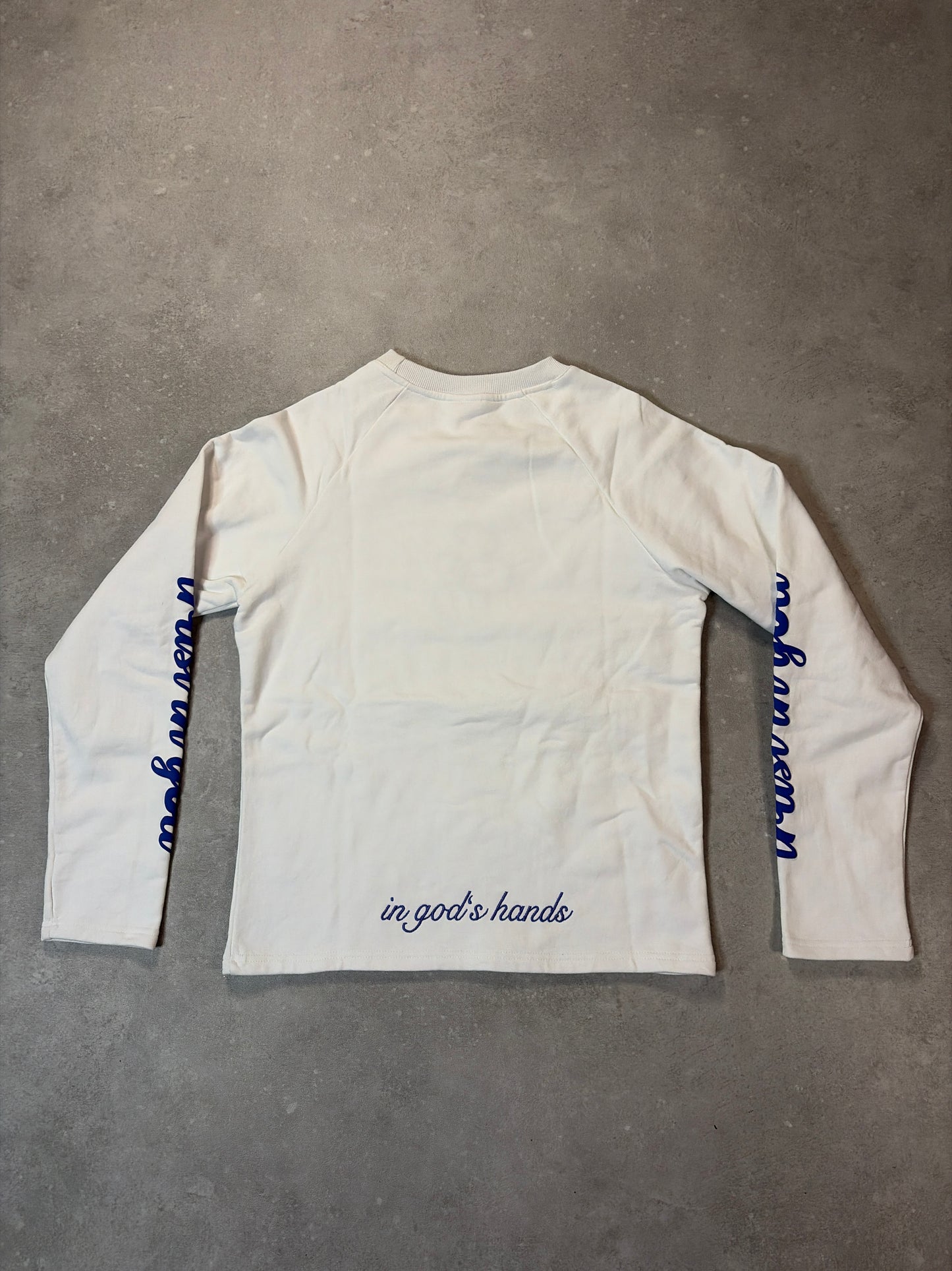 heavyweight longsleeve white/blue