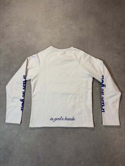 heavyweight longsleeve white/blue